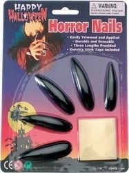 Carnival Nails Μάγισσας Μαύρο 6pcs