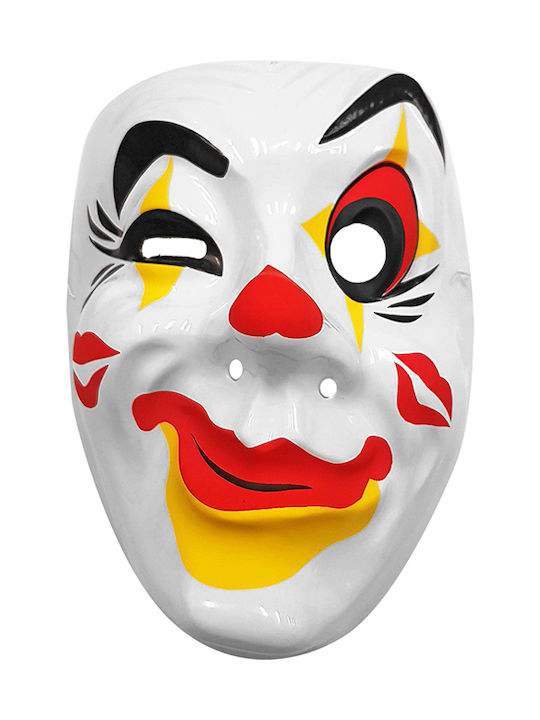 Carnival Mask Full Face Clown Plastic