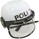 Karneval Helm Weiß 1Stück