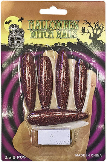 Karneval Nägel für Halloween Rote 10Stück