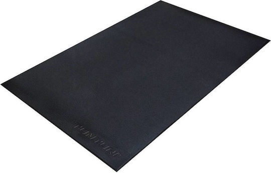 Tunturi Rubber Gym Exercise Equipment Floor Mat Black 200x92x0.4cm