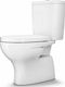 Sanitana Pop Stehende Toilette mit Spülung Weiße