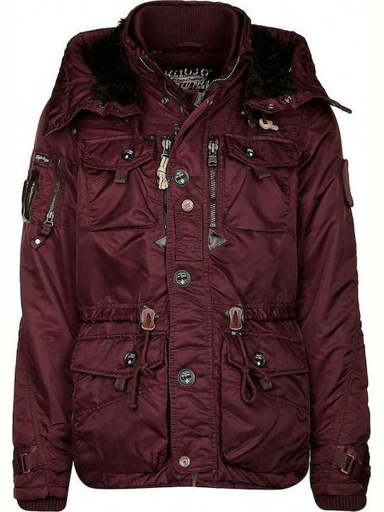 Ivar 2014JK153 Bordeaux Winter Jacket Burgundy