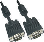 Transmedia VGA male to VGA male Black 0.5m Cable (C57-0.5HVSL)