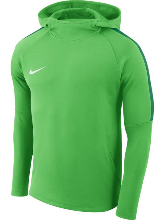 Nike Dry Academy 18 Men's Sweatshirt with Hood and Pockets Green