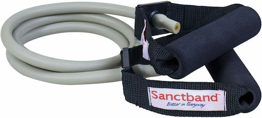 Sanctband Resistance Band Gymtube Very Hard with Handles Gray Very Hard+ 1.2m