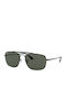 Ray Ban Herren Sonnenbrillen mit Schwarz Metall Gestell und Grün Polarisiert Linse RB3560 002/58