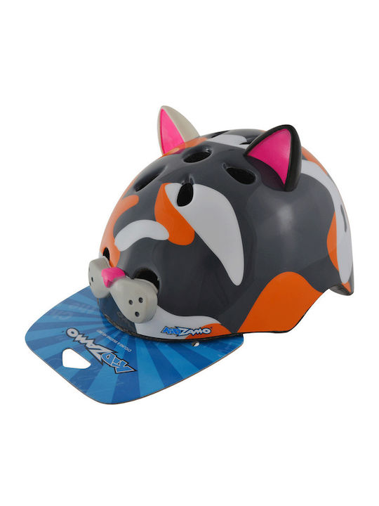 Kidzamo Kitten Παιδικό Κράνος για Ποδήλατο & Πατίνι Πολύχρωμο