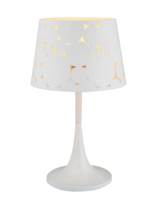 Ravenna Shape Modern Table Lamp White/White