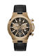 GC Watches Men's Watch 44mm Chronograph Battery with Black Leather Strap