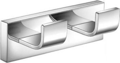 Sanco Aegean 26918-A03 Haken Badezimmer Doppelt Schrauben ​11x4.5cm Silber
