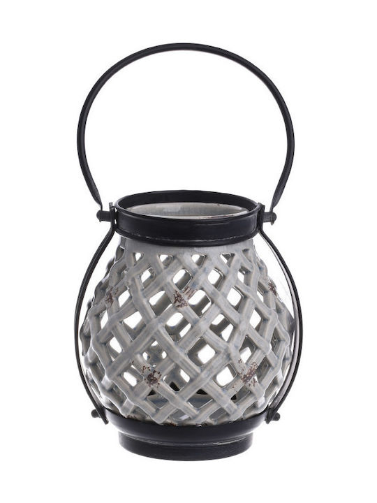 Inart Lantern Ceramic 15x15x19εκ. 1pcs