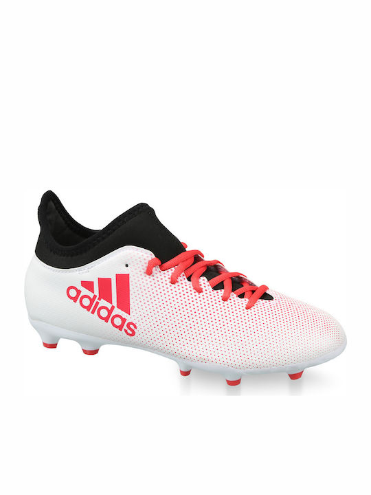 Adidas Papuci de fotbal pentru copii X 17.3 FG J Albe