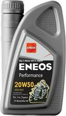 Eneos Performance Motorcycle Oil for Four-Stroke Engines 20W-50 1lt