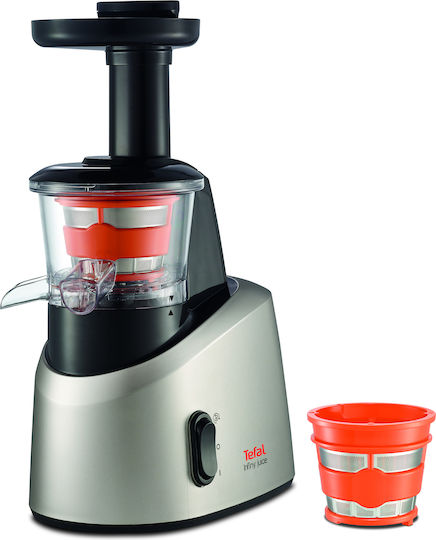 Tefal Infiny Juice Αποχυμωτής Αργής Σύνθλιψης 200W Γκρι