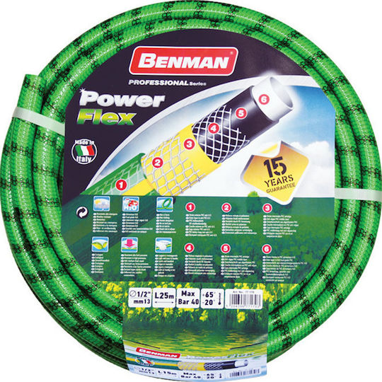 Benman Hose Watering PowerFlex 1/2" 25m
