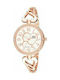 Q&Q Watch with Pink Gold Metal Bracelet