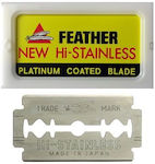 Feather New Hi-Stainless Platinum Coated Ανταλλακτικές Λεπίδες Ασφαλείας 10τμχ