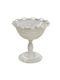 Inart Decorative Bowl Pedestal Ecru 21x21x24cm