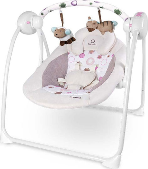 Lionelo Electric Relax pentru Bebeluși Leagăn Ruben cu Muzică Alb pentru Copil până la 12kg