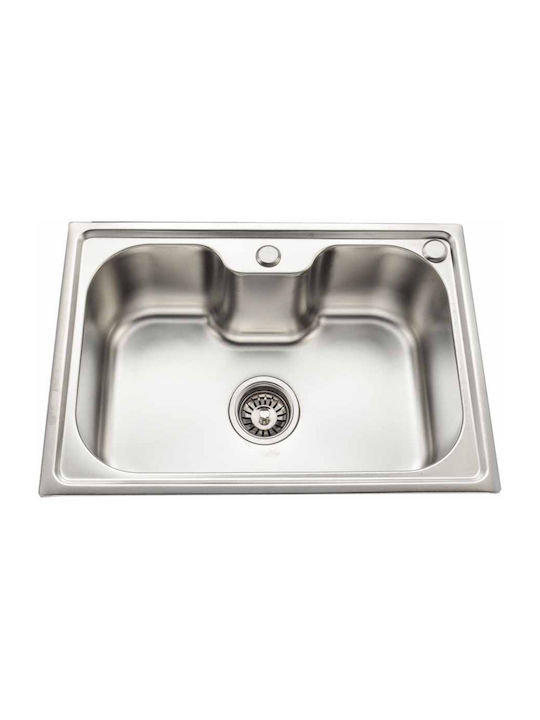 Gloria Dodo 18-6042 Drop-In Spüle Inox Satiniert B60xT42cm Silber