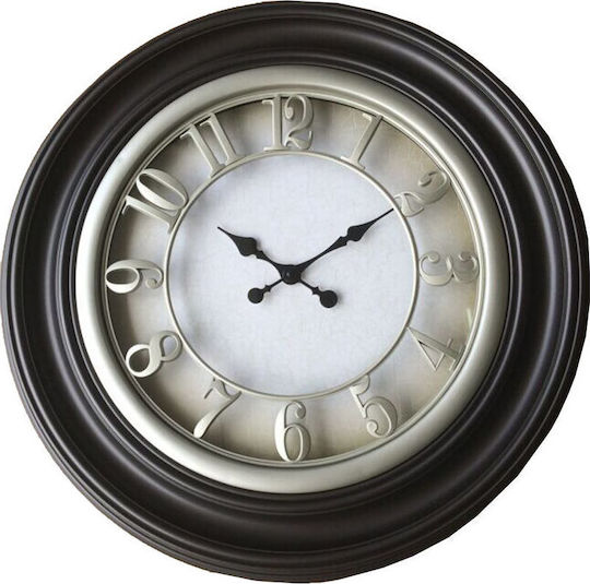 Homeplus Antikes Wanduhr Kunststoff Braun Ø66cm