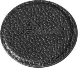 Usams Magnetic Iron Sheet Leather Style Поставка за Мобилен Телефон Черна Usams Magnetic Iron Sheet Leather Style Поставка за Мобилен Телефон Черна