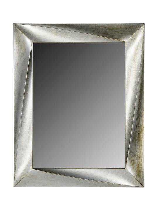 Homeplus Wall Mirror with Silver Plastic Frame ...