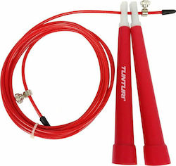 Tunturi Wire / PVC Adjustable Jump Rope Red 3m