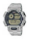 Casio Digital Watch Chronograph Battery with Silver Metal Bracelet