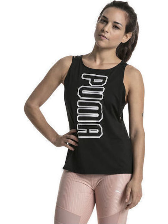 Puma Spark Tank Damen Sportlich Bluse Ärmellos Schwarz