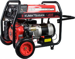 Kumatsugen GB8500MP Γεννήτρια Βενζίνης Τετράχρονη με Μίζα, Ρόδες και Μέγιστη Ισχύ 8.1kVA