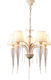 Aca Palermo Chandelier Lampshade 5xE14 Transparent 61cm EG170305PWFG