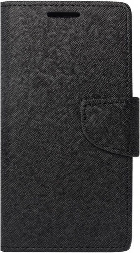 Fancy Wallet Synthetic Leather Black (Redmi Note 5a Prime)