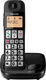 Panasonic KX-TGE310 Cordless Phone with Speaker Suitable for Seniors Black