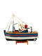 Vintage Christmas Boat Fishboat Wooden 20x15cm