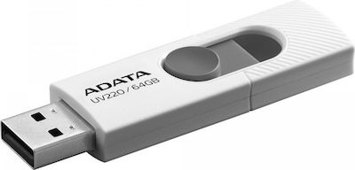 Adata UV220 64GB USB 2.0 Stick Λευκό