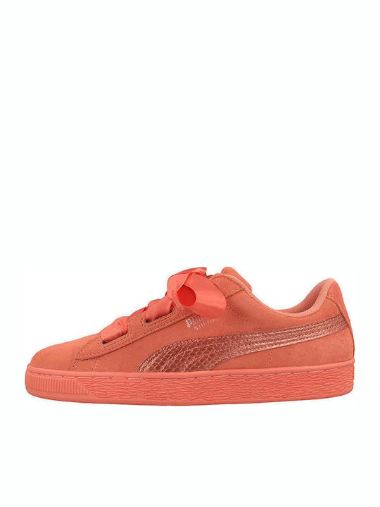 Suede Heart Παιδικά Sneakers Πορτοκαλί