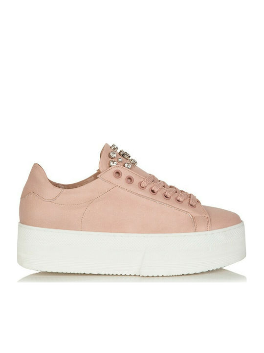 Sante Γυναικεία Flatforms Sneakers Ροζ