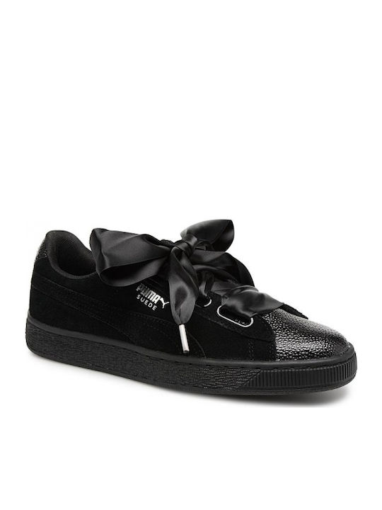 Puma Suede Heart Bubble Damen Sneakers Schwarz