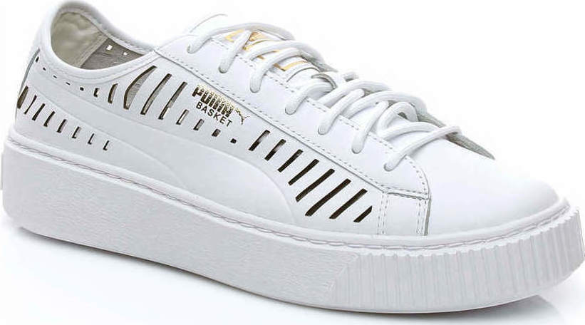 puma basket platform khaki