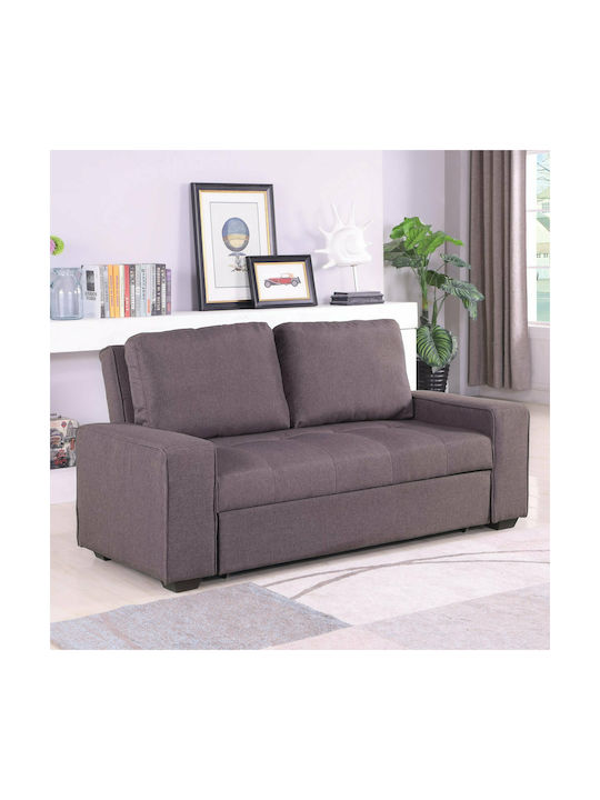 Kanna Two-Seater Couch Bed Brown 176x102x91cm