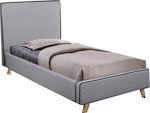 Κρεβάτι Μονό Υφασμάτινο Morisson 90x190cm
