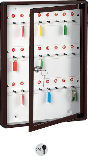 Viometal LTD Metallische Schlüsselbox 1524 Mit Schloss 24 Haken Viometal LTD Metallische Schlüsselbox 1524 Mit Schloss 24 Haken
