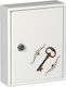 Viometal LTD Wall Key Holder Metallic 1310 10 Θέσεων White 10 positions with Lock 17x5.5x21cm