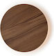 Aca Eclipse Modern Leuchte Wand mit Integrierter LED und Warmweißes Licht Braun 22x22x3.6cm