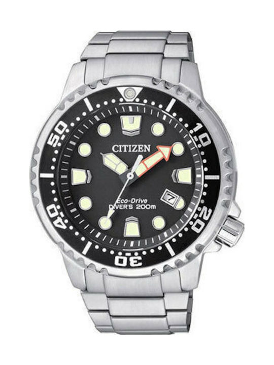 Citizen Promaster Herrenuhr 42mm Eco - Antrieb mit Silber Metallarmband