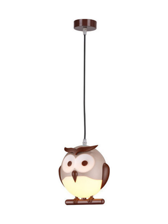 Aca Kids Plastic Single Ceiling Light E14 Beige 40W 15x15cm