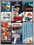 Nostalgic Art Set of Magnets Metal 9pcs 83029