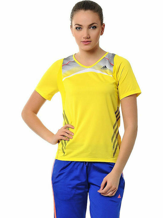 adidas Adizero Short Sleeve T-Shirt Gelb adidas Adizero Short Sleeve T-Shirt Gelb